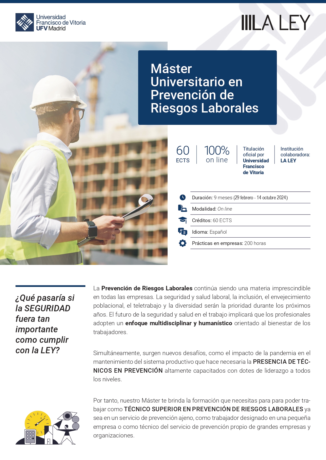 MASTER UNIVERSITARIO EN PREVENCION DE RIESGOS LABORALES